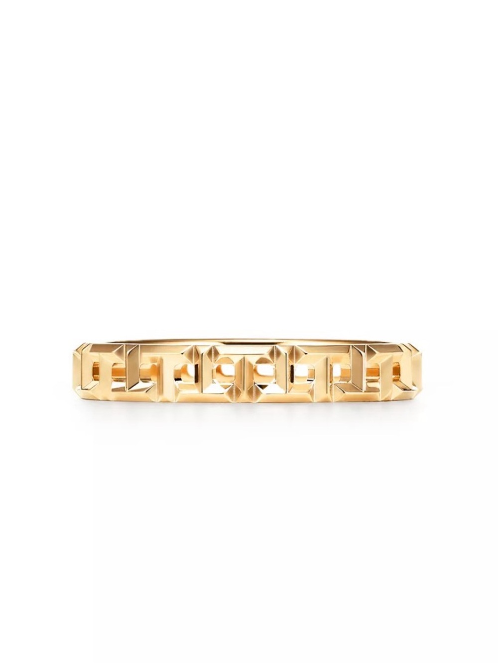 Tiffany & Co. Yellow Gold Sculpted Geometric Band